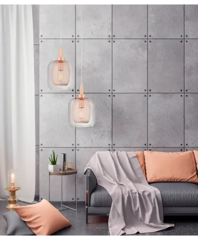 NOWOCZESNA LAMPA WISZĄCA RÓŻOWE ZŁOTO BESSA