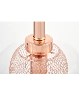 NOWOCZESNA LAMPA WISZĄCA RÓŻOWE ZŁOTO BESSA