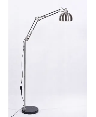 LAMPA STOJĄCA PODŁOGOWA SREBRNA RIGORRIA