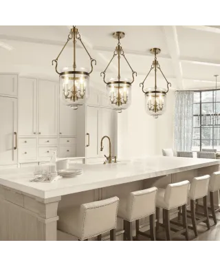 LAMPA WISZĄCA MOSIĘŻNA LEO