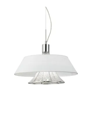 LAMPA WISZĄCA KRYSZTAŁOWA BIAŁA ALVARRESS W3