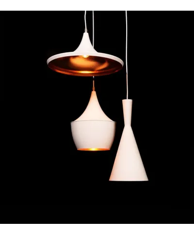 POTRÓJNA LAMPA WISZĄCA LOFT BIAŁA FOGGI W3