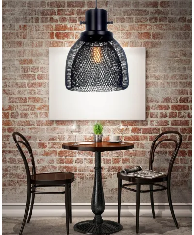 LAMPA WISZĄCA CZARNA FRATTON