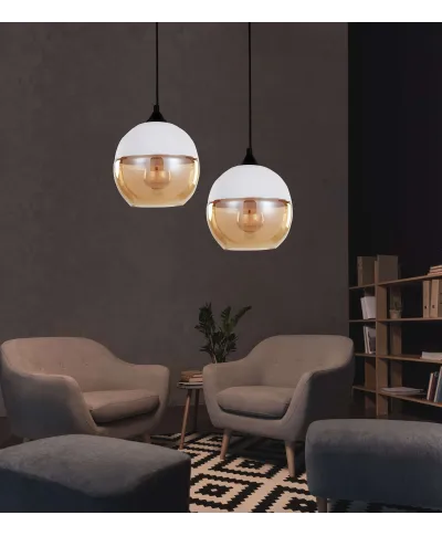 LAMPA WISZĄCA LOFT INDUSTRIALNA BIAŁA ALBION