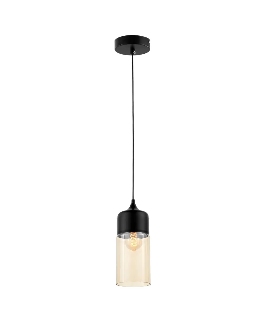 LAMPA WISZĄCA LOFT INDUSTRIALNA CZARNA ZENIA