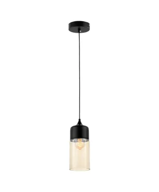 LAMPA WISZĄCA LOFT INDUSTRIALNA CZARNA ZENIA