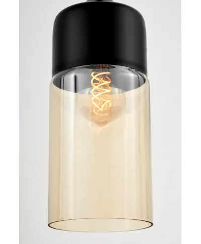 LAMPA WISZĄCA LOFT INDUSTRIALNA CZARNA ZENIA