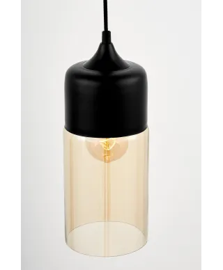 LAMPA WISZĄCA LOFT INDUSTRIALNA CZARNA ZENIA