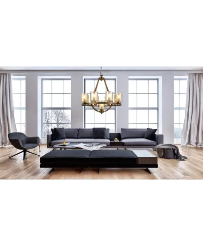 LAMPA WISZĄCA LOFT MOSIĘŻNA SANTINI W9