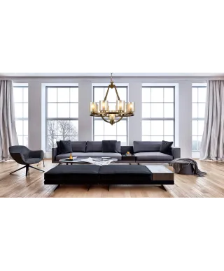 LAMPA WISZĄCA LOFT MOSIĘŻNA SANTINI W9