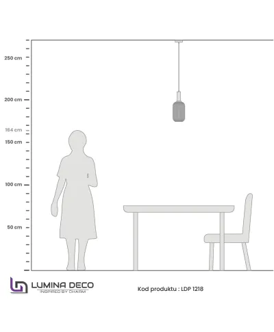 LAMPA WISZĄCA LOFT BIAŁA RICO