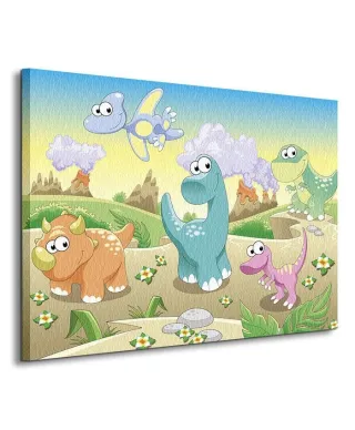 Obraz dla dziecka - Dino, dinuś, dinozaury - 60x80 cm