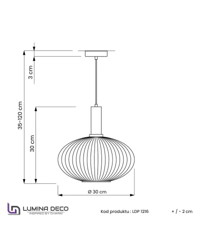 LAMPA WISZĄCA LOFT DYMIONA FLORI