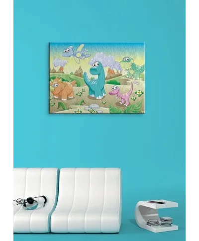 Obraz dla dziecka - Dino, dinuś, dinozaury - 60x80 cm