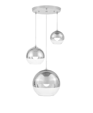 NOWOCZESNA LAMPA WISZĄCA CHROMOWANA VERONI TRIO