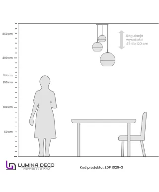 NOWOCZESNA LAMPA WISZĄCA CHROMOWANA VERONI TRIO