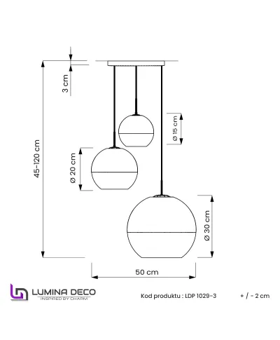 NOWOCZESNA LAMPA WISZĄCA CHROMOWANA VERONI TRIO