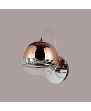 LAMPA ŚCIENNA KINKIET NOWOCZESNY RÓŻOWE ZŁOTO VERONI