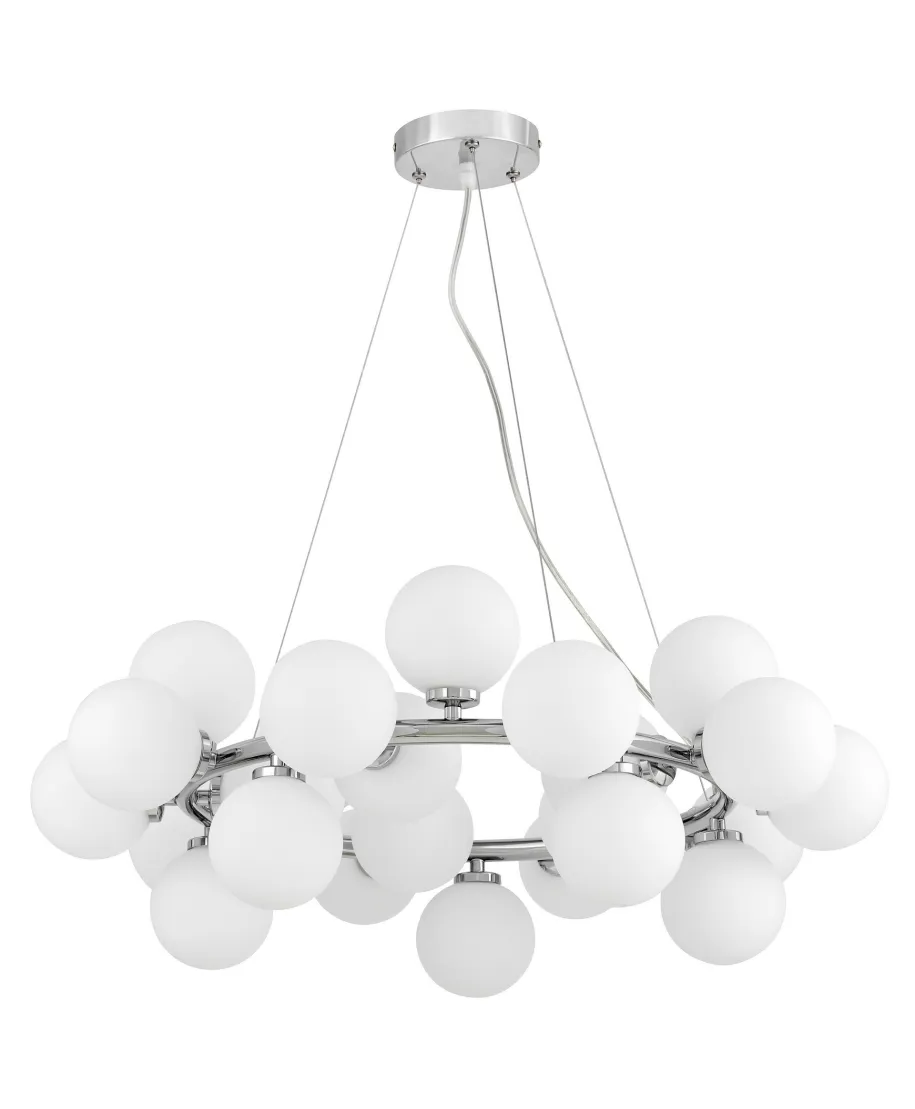 NOWOCZESNA LAMPA WISZĄCA CHROMOWANA MARSIADA W25