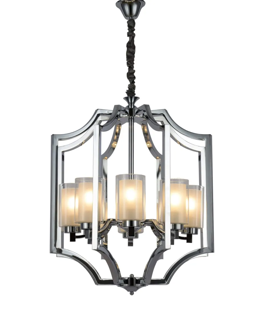 LAMPA WISZĄCA LOFT CHROMOWANA VIGATTO W8