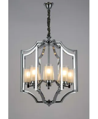 LAMPA WISZĄCA LOFT CHROMOWANA VIGATTO W8