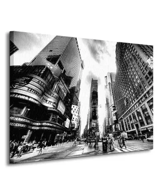 Obraz na płótnie - Times Square BW (New York) - 60x80 cm