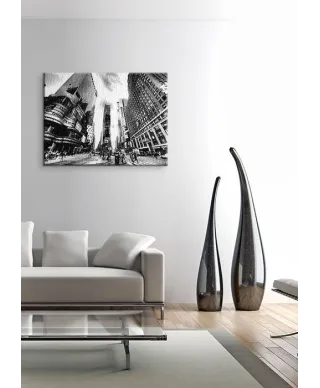 Obraz na płótnie - Times Square BW (New York) - 60x80 cm