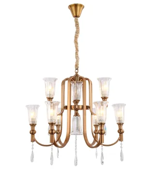 NOWOCZESNY ŻYRANDOL KRYSZTAŁOWY RIONELLA W9