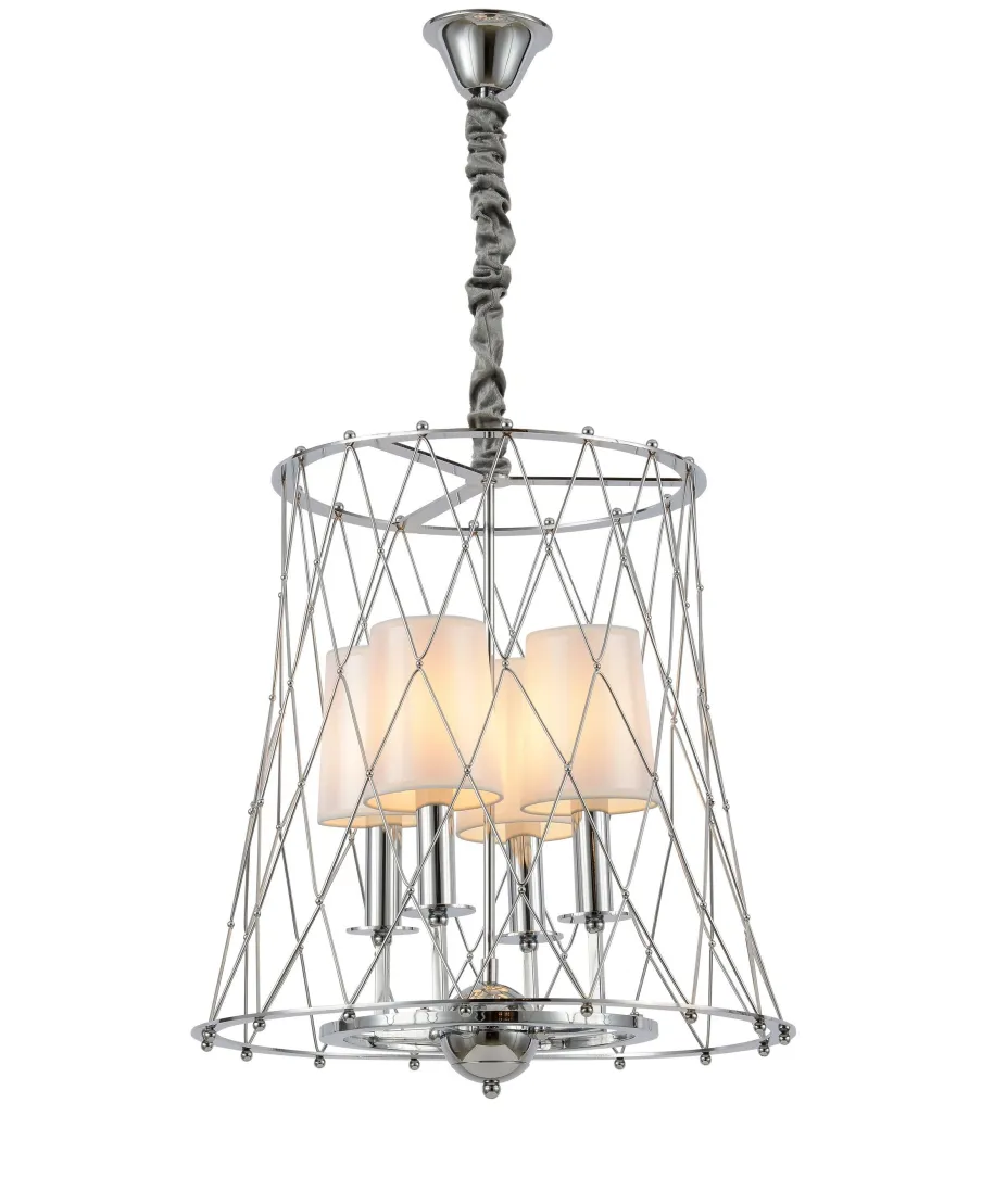 NOWOCZESNA LAMPA WISZĄCA CHROMOWANA BERTON