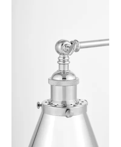 LAMPA ŚCIENNA KINKIET LOFTOWY CHROMOWANY RUBI W1