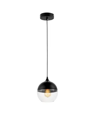 LAMPA WISZĄCA LOFT INDUSTRIALNA CZARNA ALBION NEW