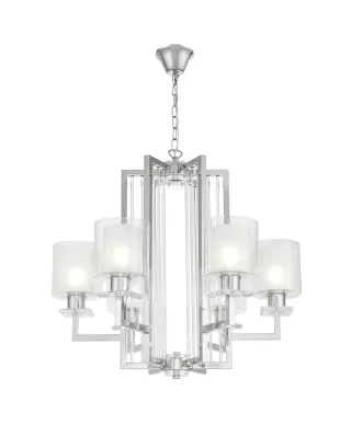 NOWOCZESNA LAMPA WISZĄCA CHROMOWANA MANHATTAN