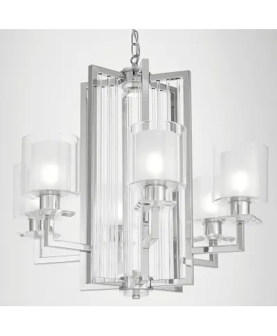 NOWOCZESNA LAMPA WISZĄCA CHROMOWANA MANHATTAN