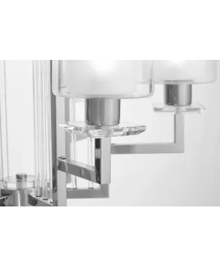 NOWOCZESNA LAMPA WISZĄCA CHROMOWANA MANHATTAN