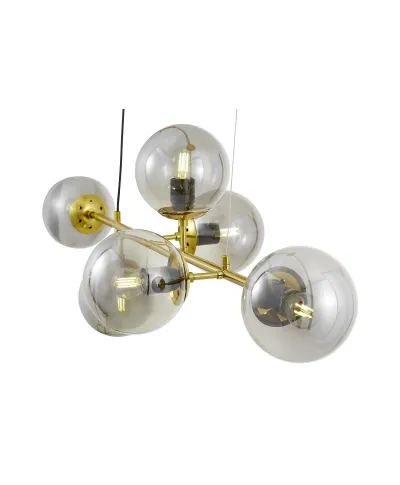 NOWOCZESNA LAMPA WISZĄCA MOSIĘŻNA CEREDO W6