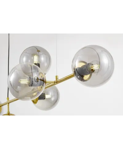 NOWOCZESNA LAMPA WISZĄCA MOSIĘŻNA CEREDO W6