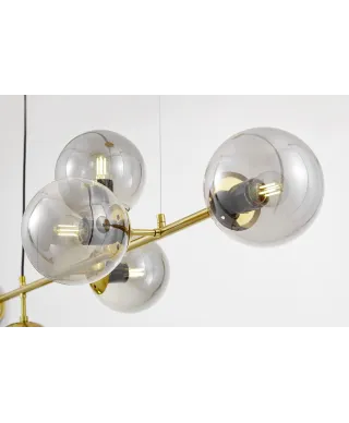 NOWOCZESNA LAMPA WISZĄCA MOSIĘŻNA CEREDO W6