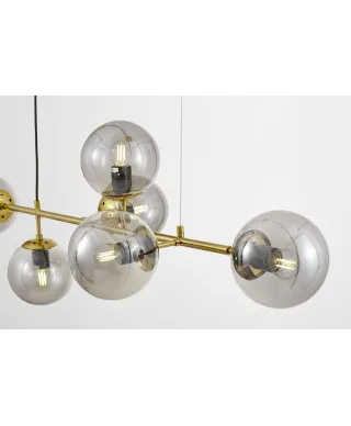 NOWOCZESNA LAMPA WISZĄCA MOSIĘŻNA CEREDO W6