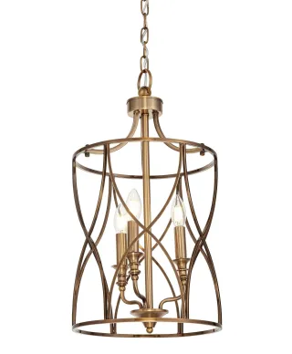 LAMPA SUFITOWA ART DECO MOSIĘŻNA ELMONT W3