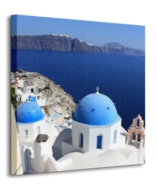 Kościoły na Santorini, Cyklady, Grecja - Obraz na płótnie
