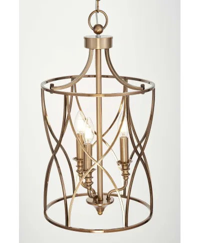 LAMPA SUFITOWA ART DECO MOSIĘŻNA ELMONT W3