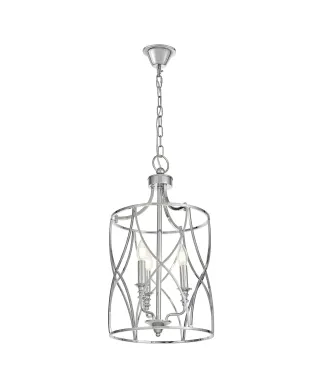 LAMPA SUFITOWA ART DECO CHROMOWANA ELMONT W3