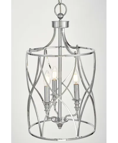 LAMPA SUFITOWA ART DECO CHROMOWANA ELMONT W3