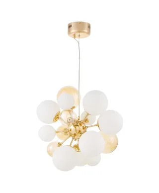 NOWOCZESNA LAMPA WISZĄCA ZŁOTA GALAKSIDA W10