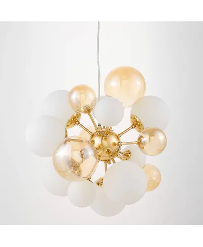 NOWOCZESNA LAMPA WISZĄCA ZŁOTA GALAKSIDA W10