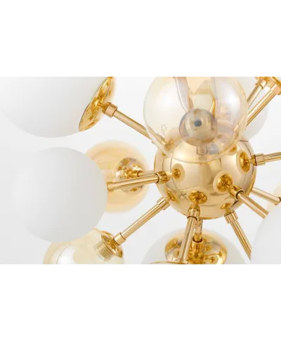 NOWOCZESNA LAMPA WISZĄCA ZŁOTA GALAKSIDA W10