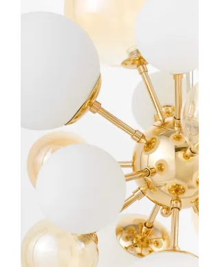 NOWOCZESNA LAMPA WISZĄCA ZŁOTA GALAKSIDA W10