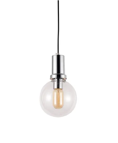 NOWOCZESNA LAMPA WISZĄCA PRZEZROCZYSTO-CHROMOWA DORITO D15