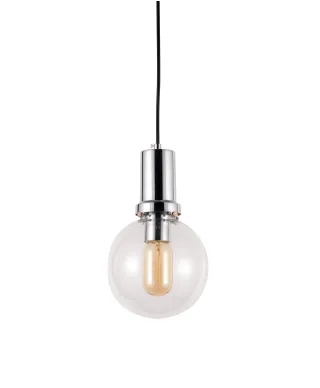 NOWOCZESNA LAMPA WISZĄCA PRZEZROCZYSTO-CHROMOWA DORITO D15