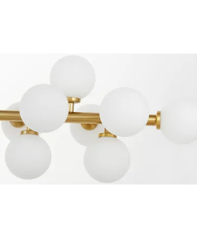 NOWOCZESNA LAMPA WISZĄCA MOSIĘŻNA PETRICA W16